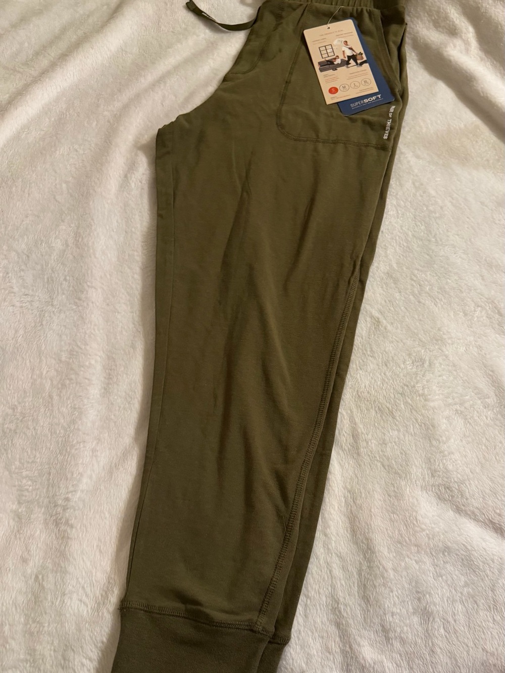 Men's Pair Of Thieves Olive Green Drawstring Joggers